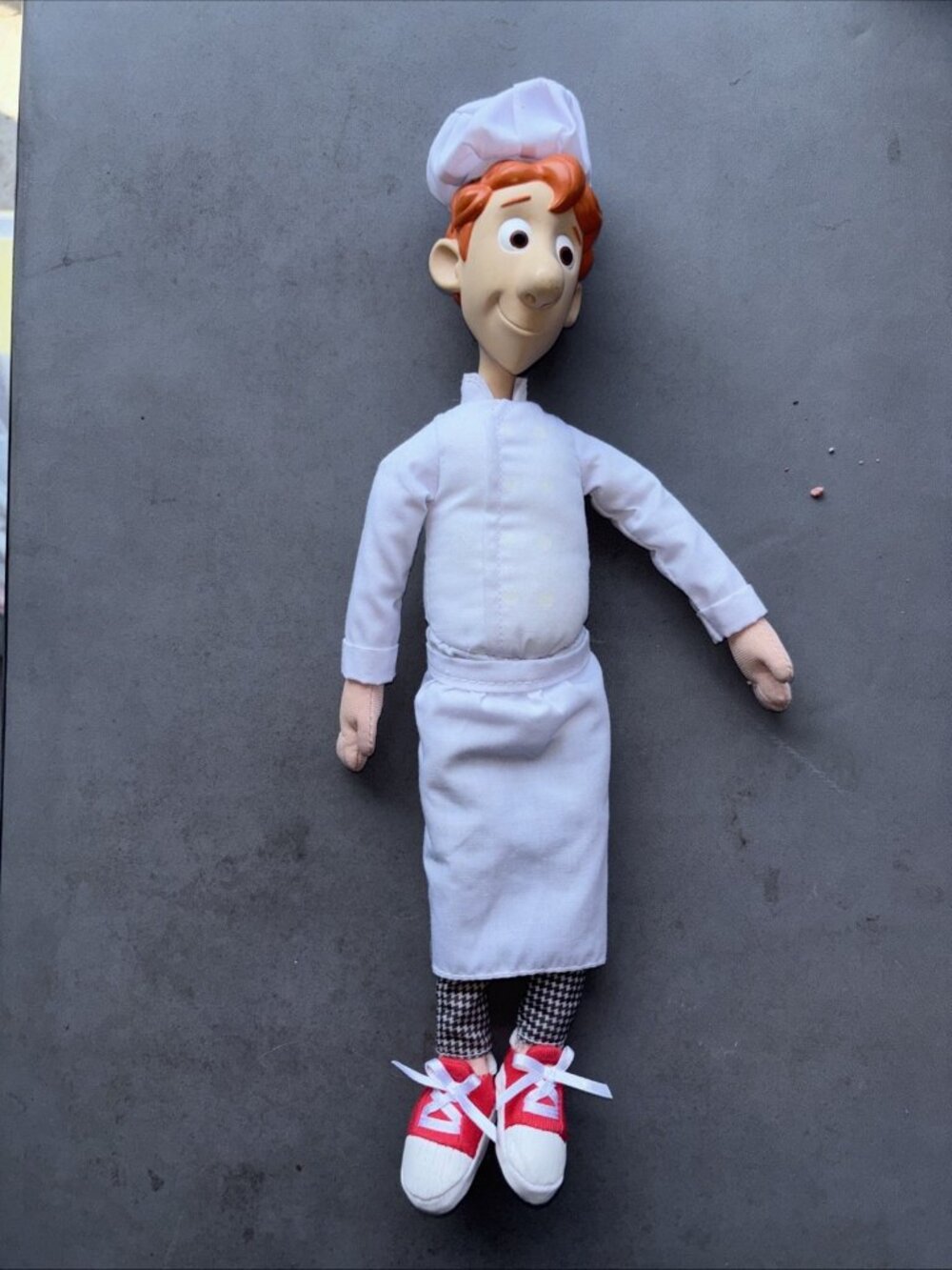 Disney Ratatouille Alfredo Linguini 14”Plush 2007 Pixar Movie Rubber Face